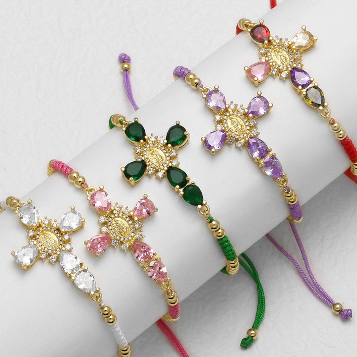 「Our Lady Cross」Handwoven Protection Bracelet