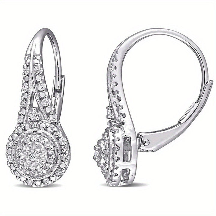 Timeless Teardrop Pave CZ Hoop Earrings