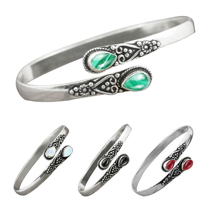 S925 Silver Vintage Filigree Open Cuff Bracelet