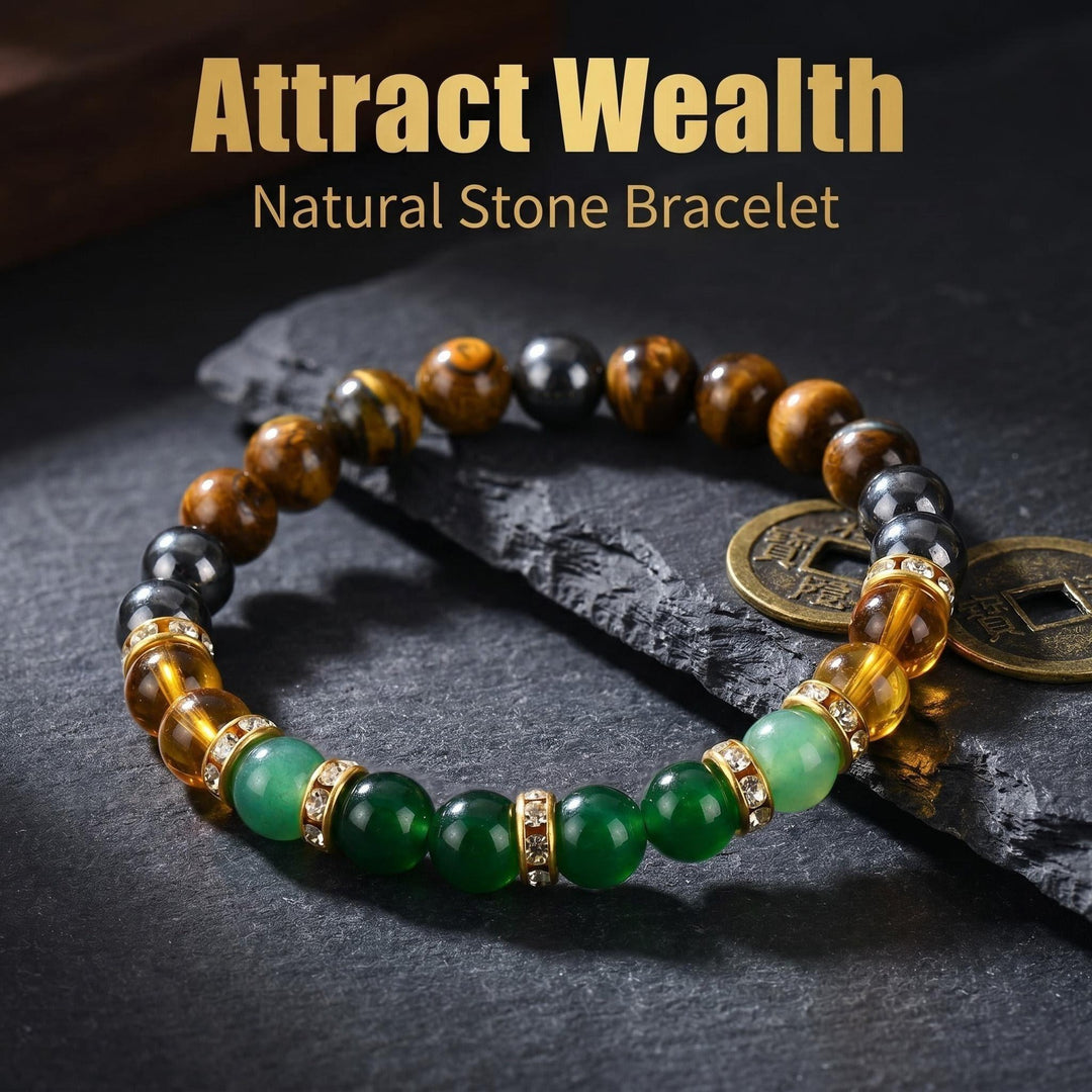 Endless Prosperity Natural Multi-Stone Wealth Energy Bracelet