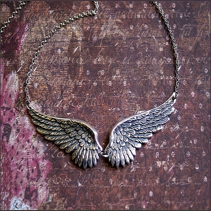 Freedom Wings Vintage Angel Wings Necklace