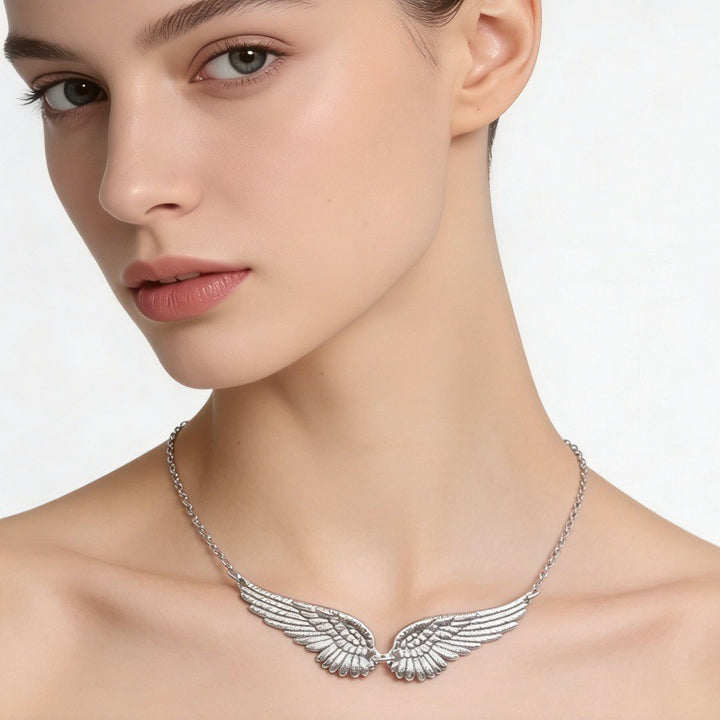 Freedom Wings Vintage Angel Wings Necklace