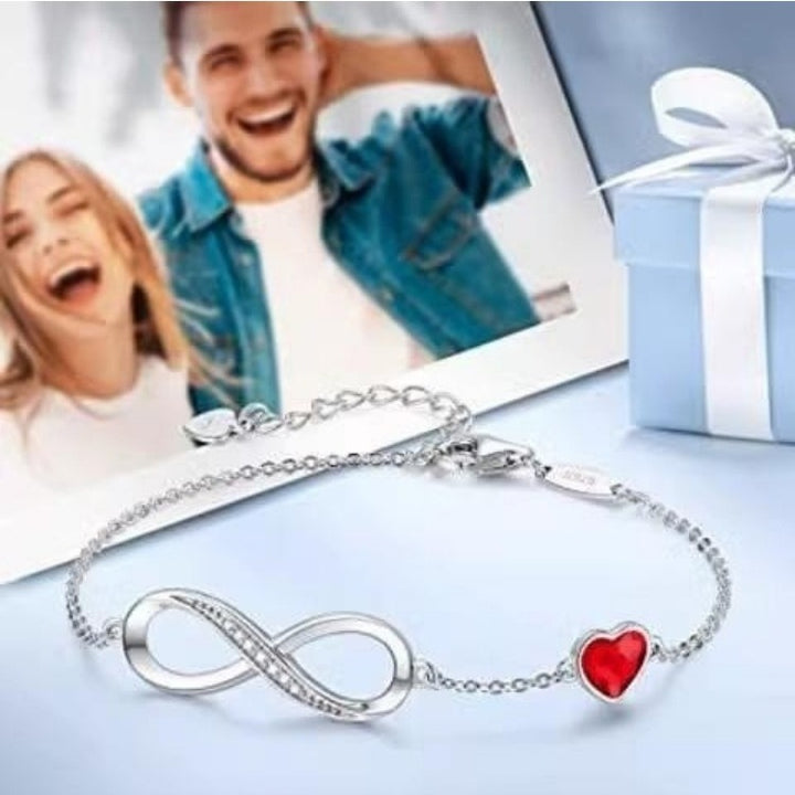 S925 Silver Pavé Infinity Symbol Bracelet