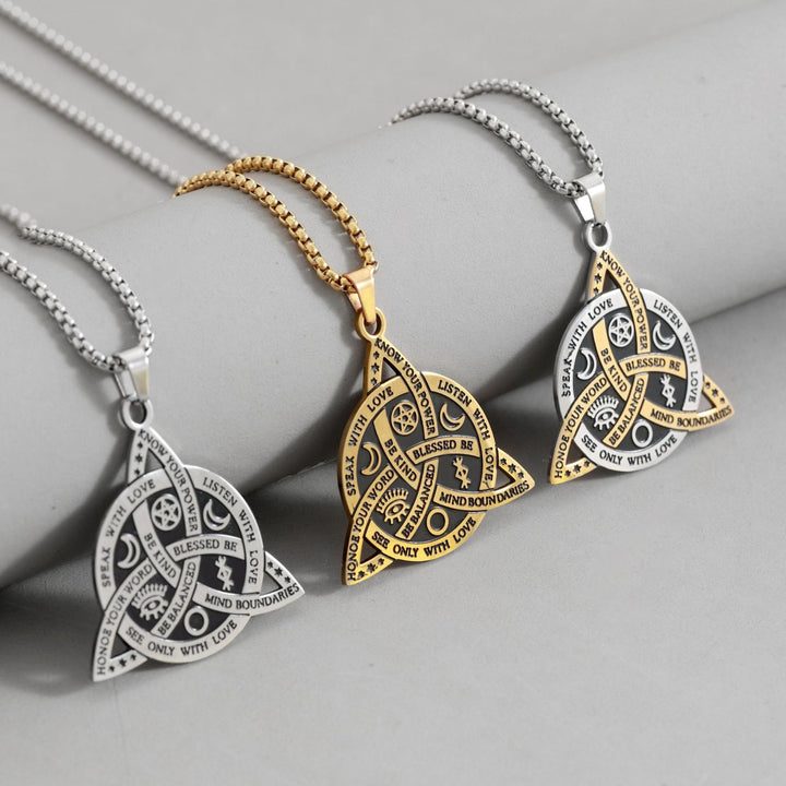 Celtic Witch's 8-Point Talisman Necklace