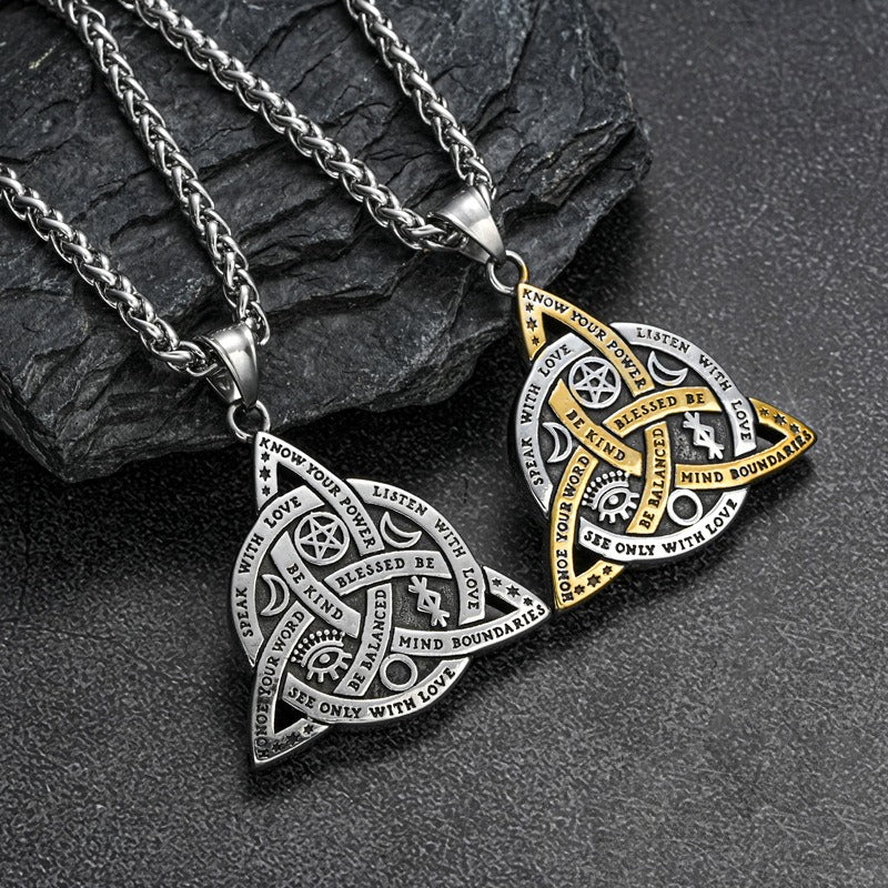 Celtic Witch's 8-Point Talisman Necklace