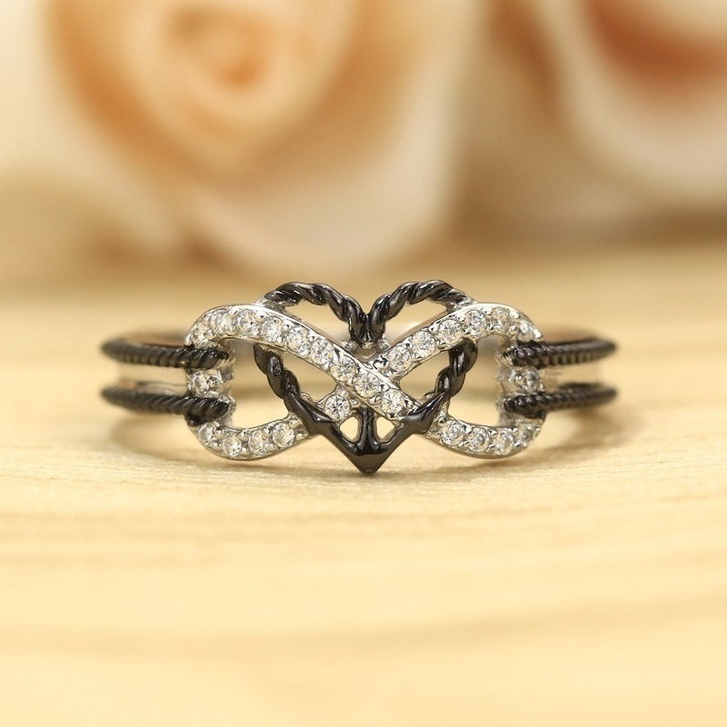 Anchor's Protection Two-Tone Twisted Anchor Ring