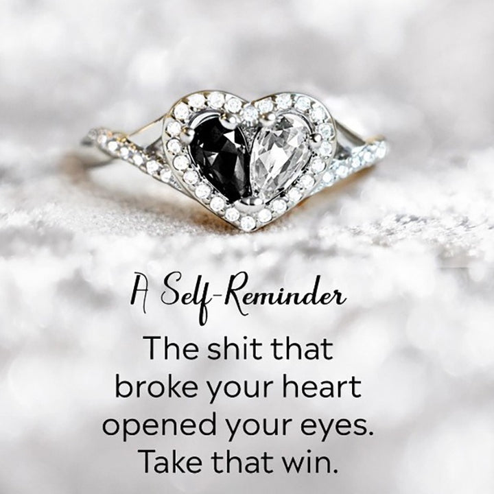 「Heart Rebirth」Dual Stone Heart Healing Ring