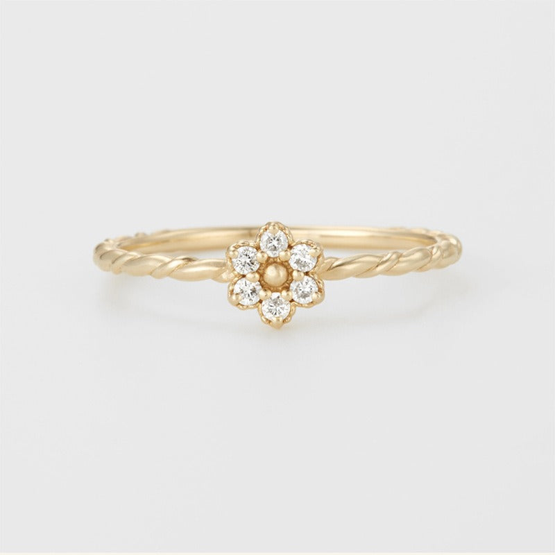 14K Gold Daisy Jewelry Set