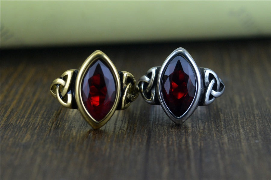 Celtic Knot Legacy Vintage Marquise Gem Ring