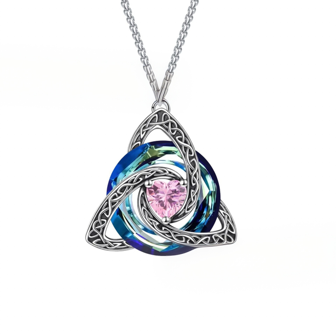 Guardian Amulet Vintage Witch's Knot Birthstone Necklace
