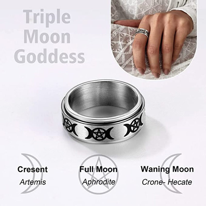 Witchy Spinner Anxiety Ring