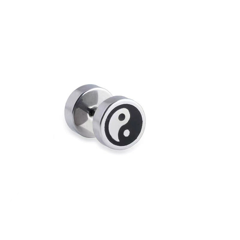 316L Stainless Steel Fake Plug Stud Earrings