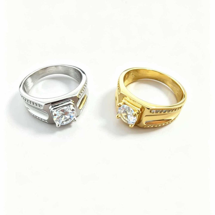 S925 Silver Handcrafted Vintage Geometric Moissanite Wide Band Ring