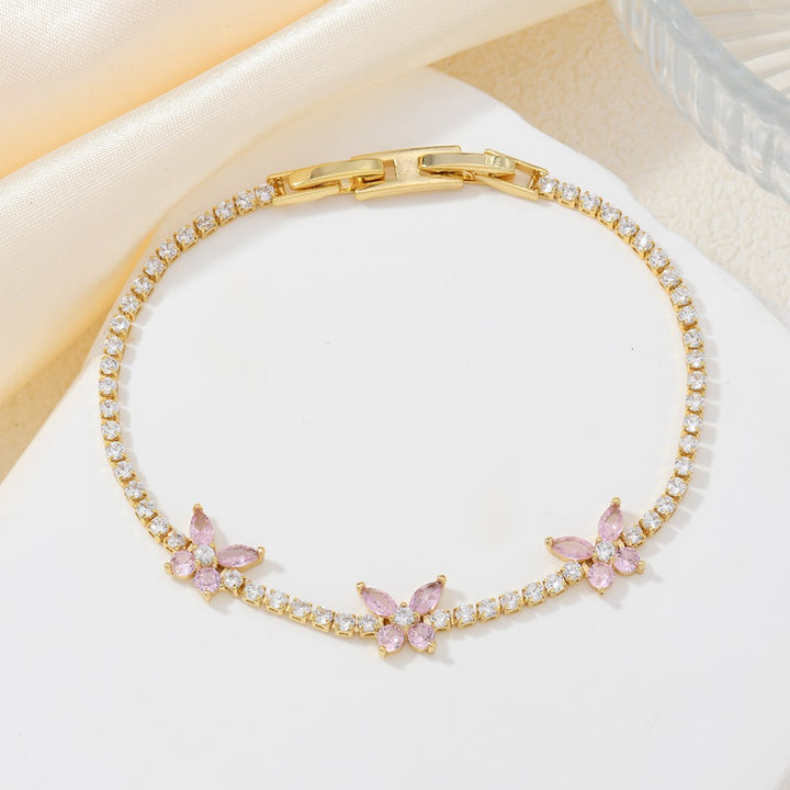 Marquise-Cut Butterfly Tennis Bracelet