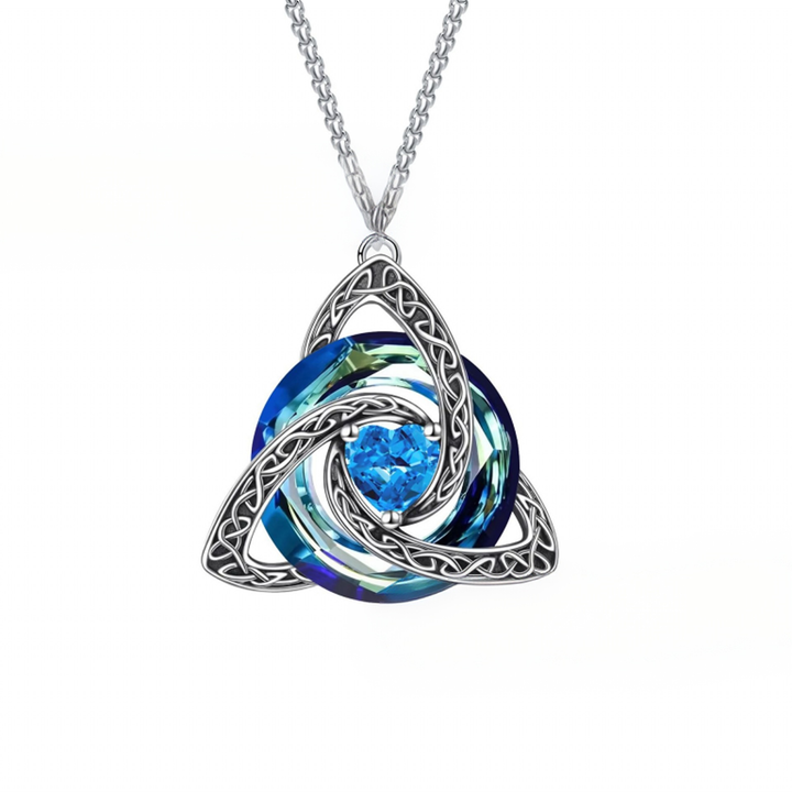 Guardian Amulet Vintage Witch's Knot Birthstone Necklace