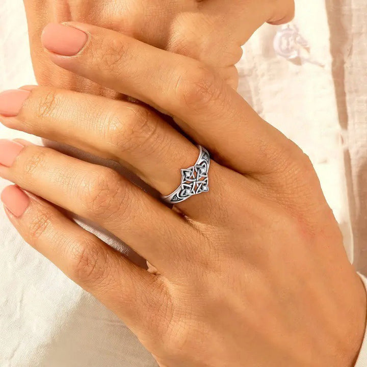 Celtic Witches' Knot Protection S925 Silver Ring