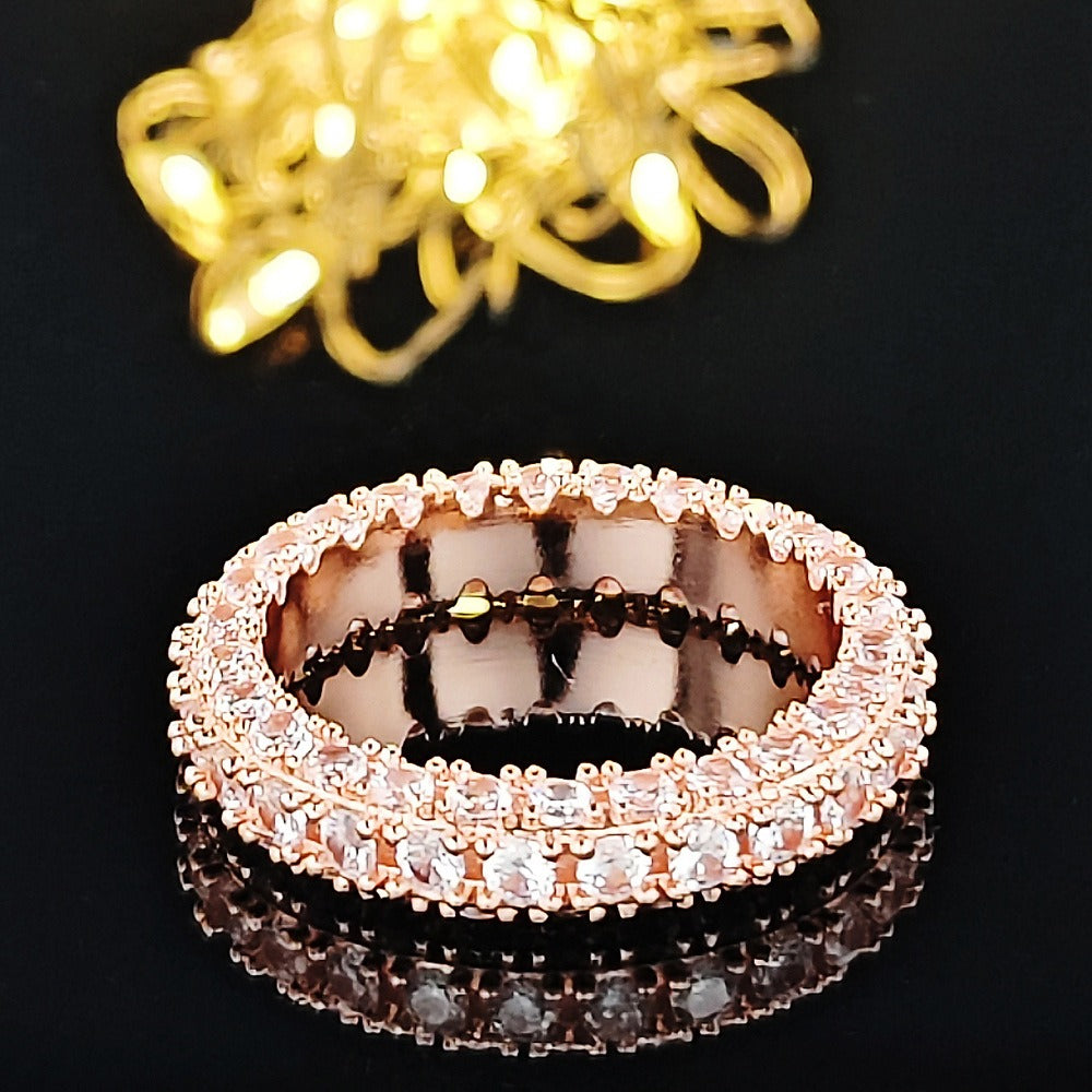 Triple Row Starlight Eternity Band