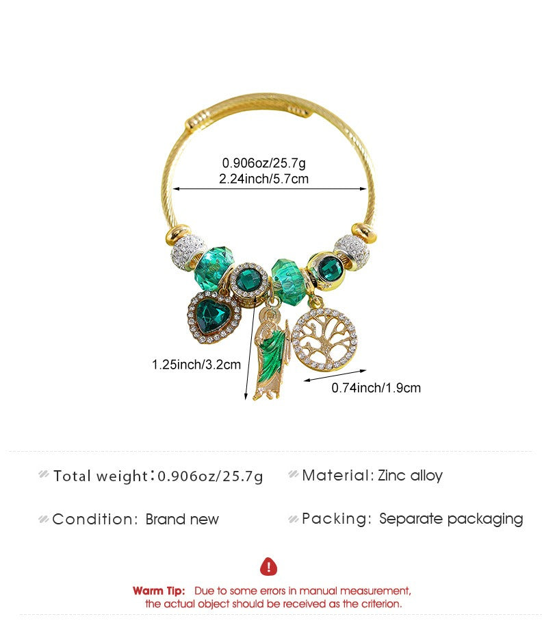 「Spiritual Charm」18K Gold DIY Protection Bracelet