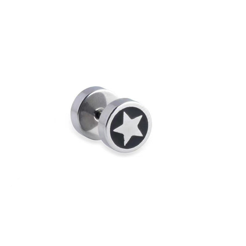 316L Stainless Steel Fake Plug Stud Earrings