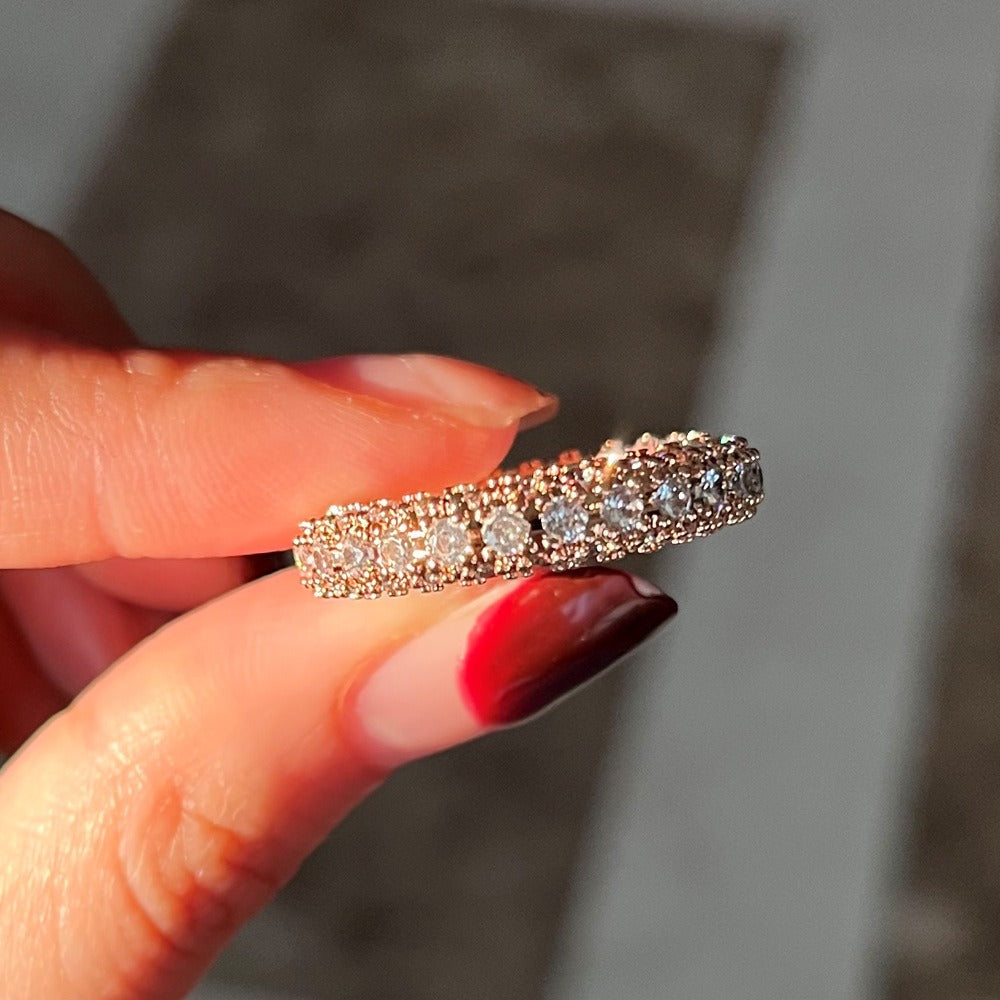 Triple Row Starlight Eternity Band