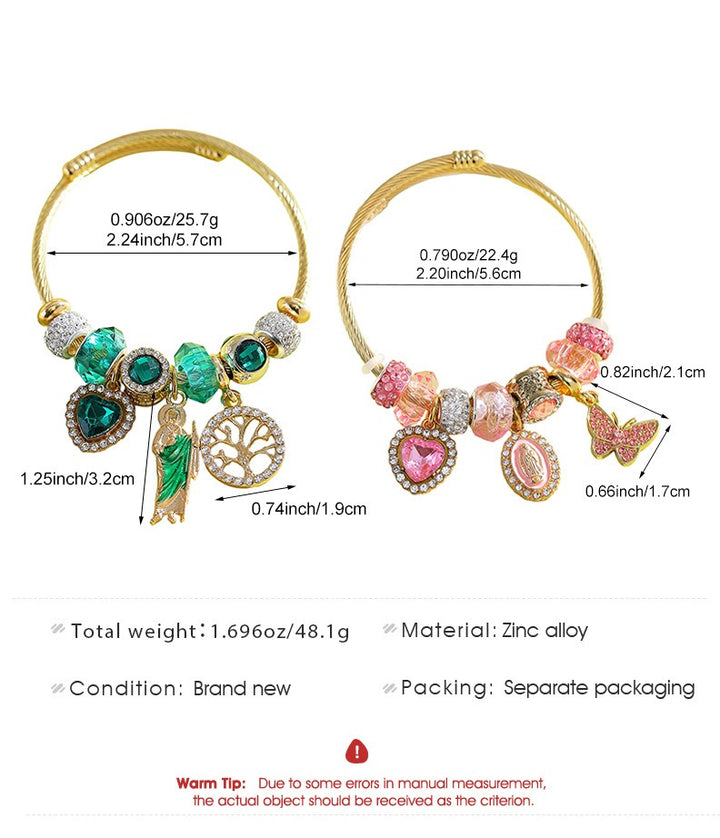 「Spiritual Charm」18K Gold DIY Protection Bracelet