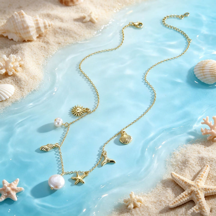 Multi-Charm Ocean Theme Necklace/Bracelet/Anklet