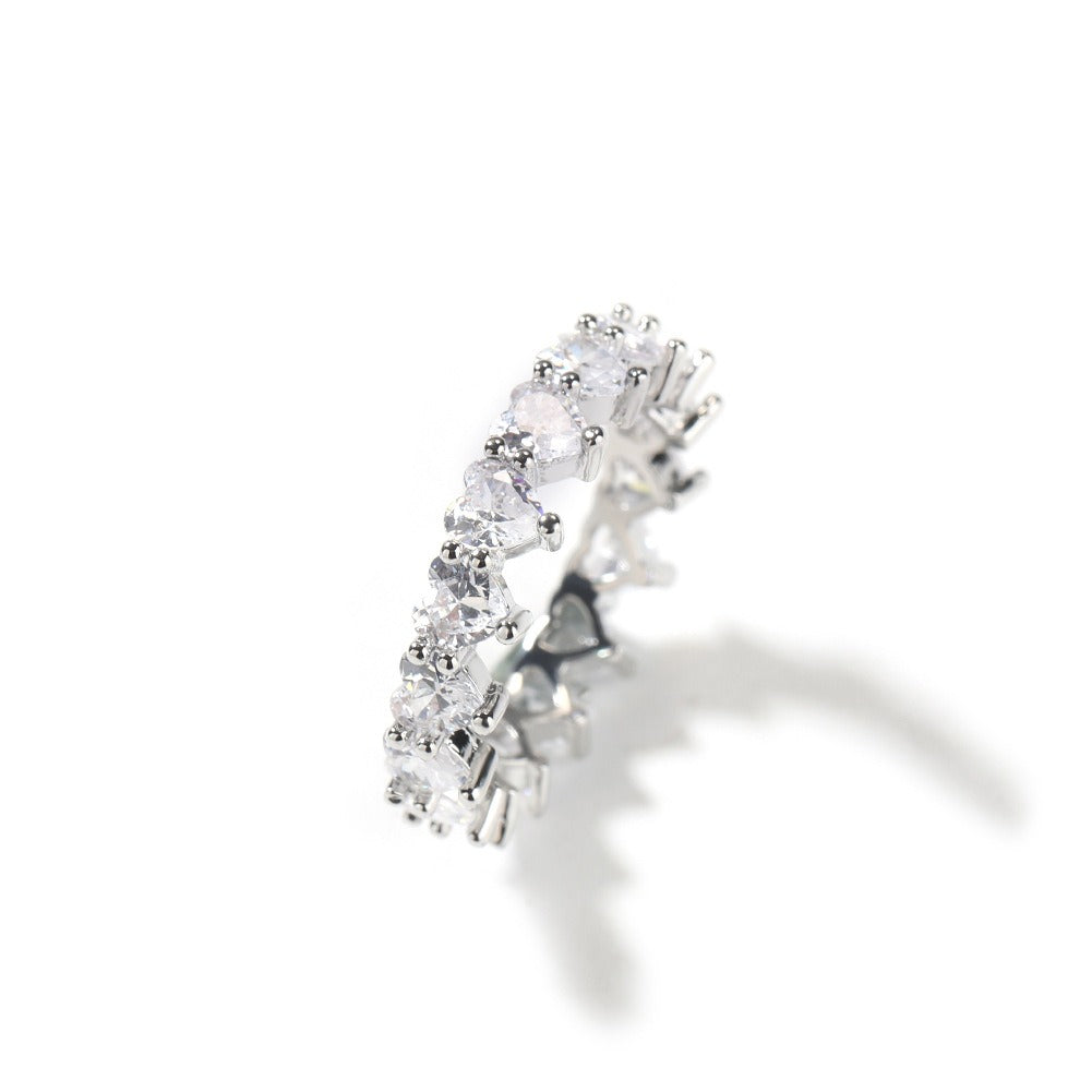 Heart's Promise Heart-Shaped Moissanite Ring Set