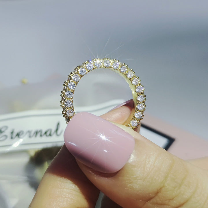 Triple Row Starlight Eternity Band