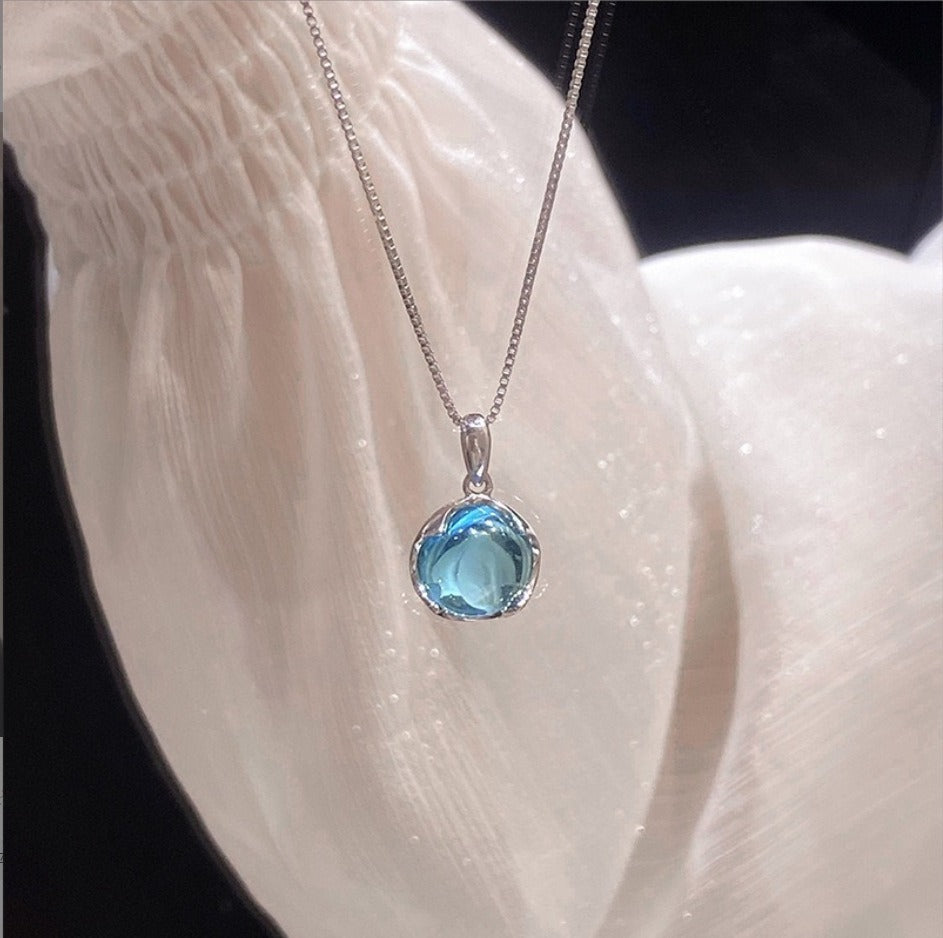 Natural Crystal Pendant Necklace