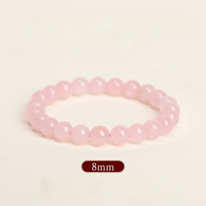 Natural Rose Quartz Beaded Bracelet