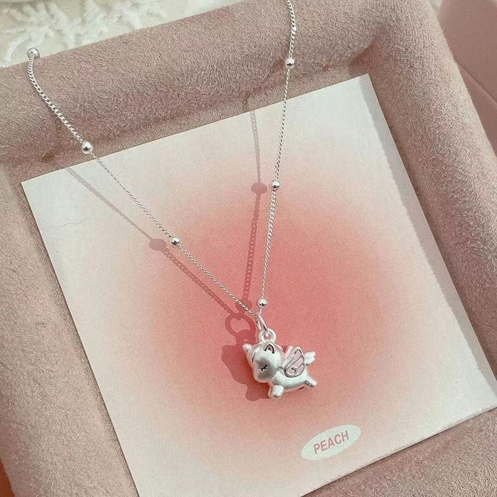 S925 Silver Flying Unicorn Necklace
