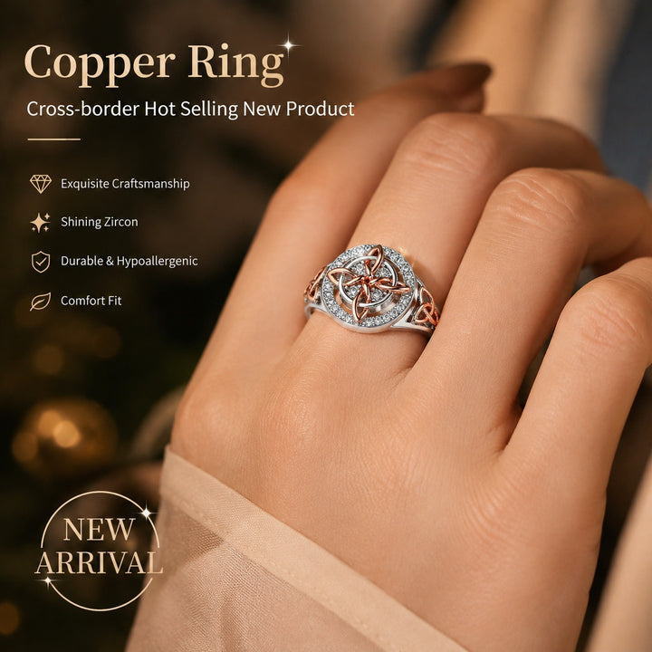 Celestial Guardian · Pavé Celtic Knot Energy Ring