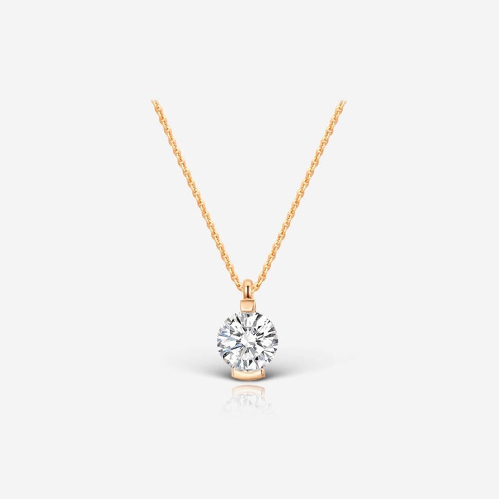 Pure Radiance Classic Round Solitaire Necklace