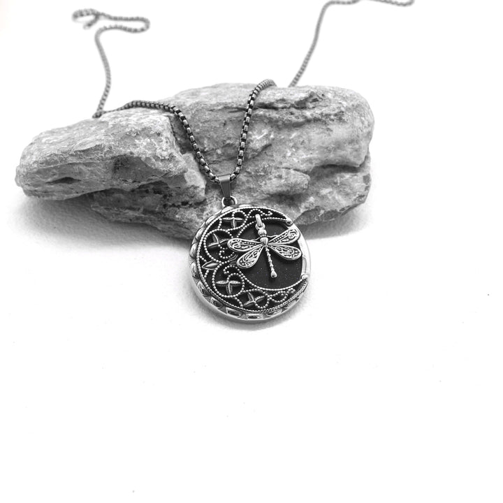 Vintage Dragonfly Talisman Necklace