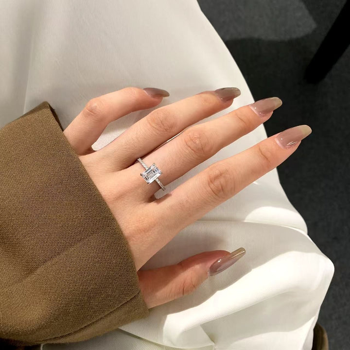 Classic Emerald Cut Solitaire Ring