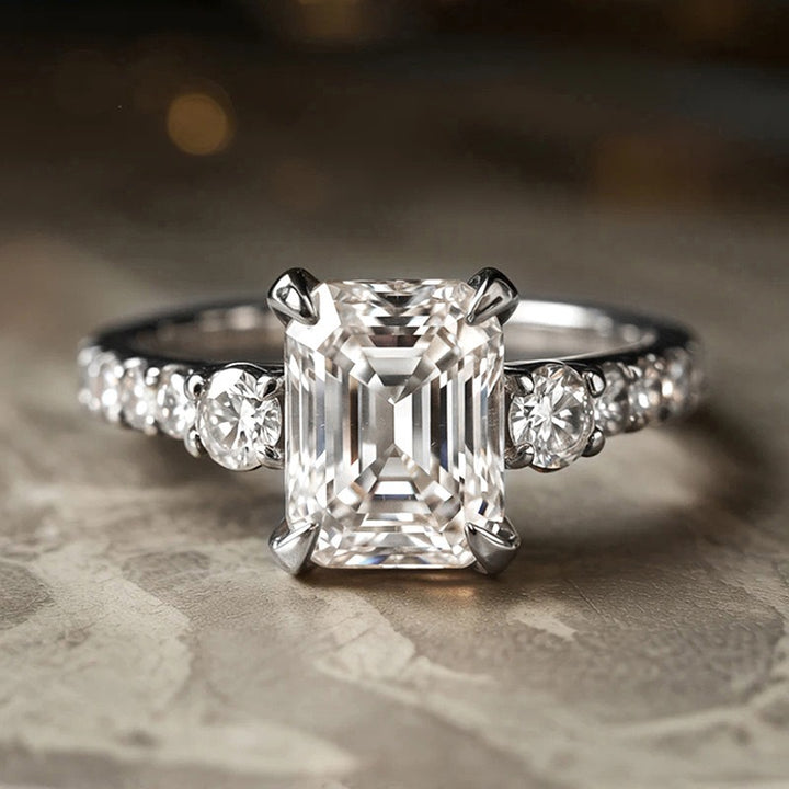Classic Emerald Cut Solitaire Ring