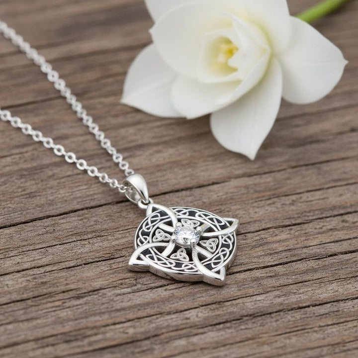 Celtic Witches' Knot Protection S925 Silver Necklace