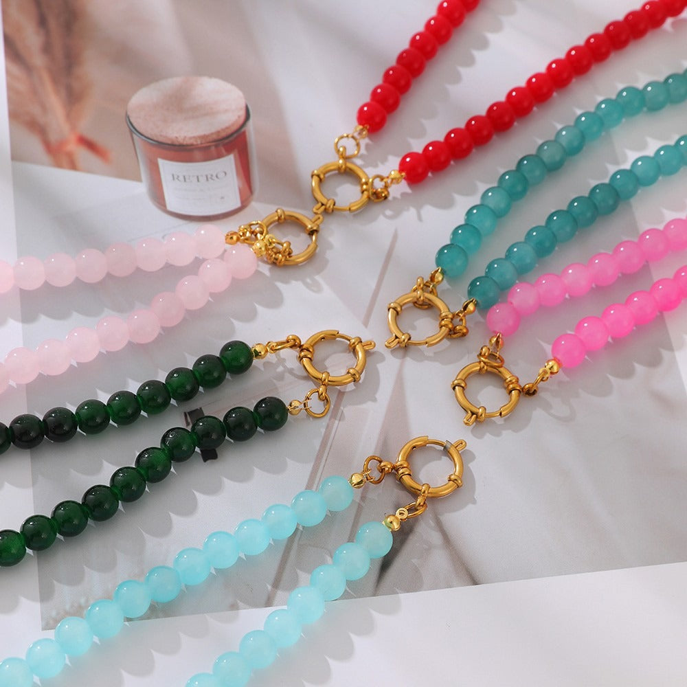 Blank Canvas 14K Gold Plated Toggle Clasp DIY Beaded Necklace