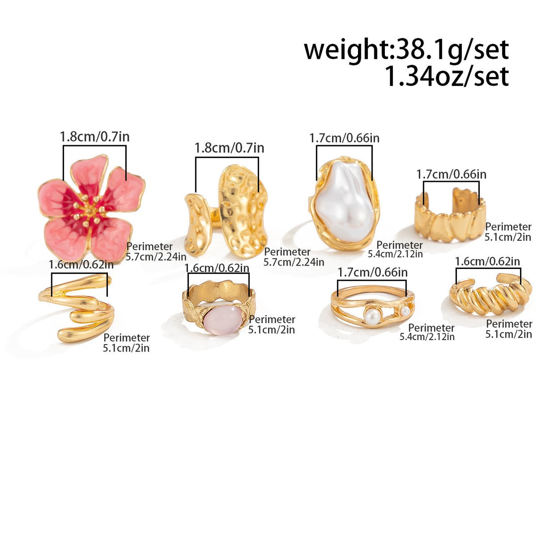 Bohemian Vacation Ring Set Beach Floral Collection