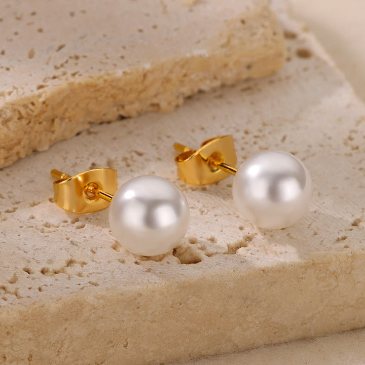 Timeless Essential Multi-Size Pearl Stud Earrings Set