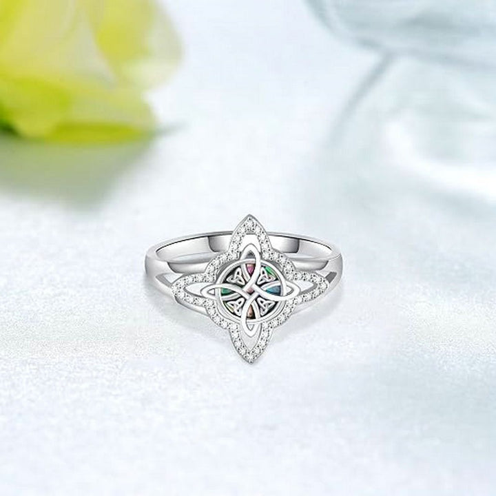 Celtic Protection S925 Silver Witch Knot Ring