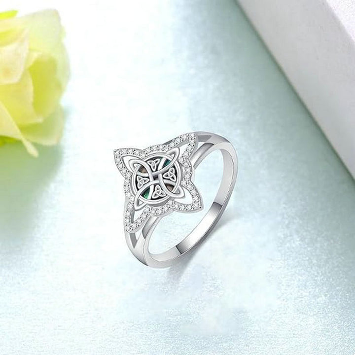 Celtic Protection S925 Silver Witch Knot Ring