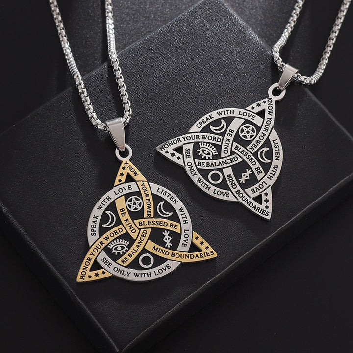 Celtic Witch's 8-Point Talisman Necklace