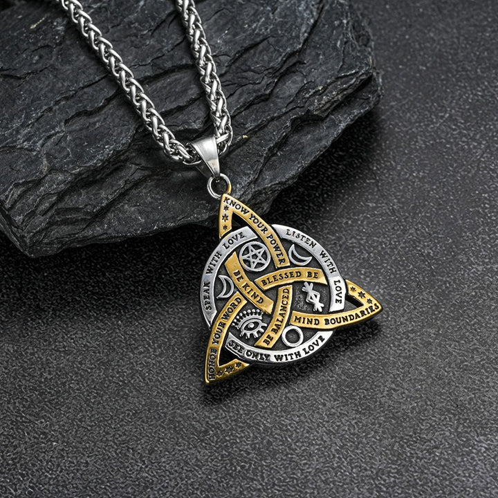Celtic Witch's 8-Point Talisman Necklace