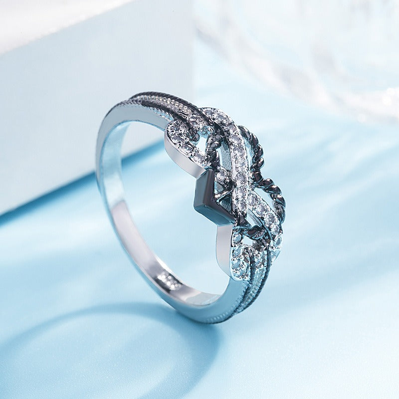 Anchor's Protection Two-Tone Twisted Anchor Ring