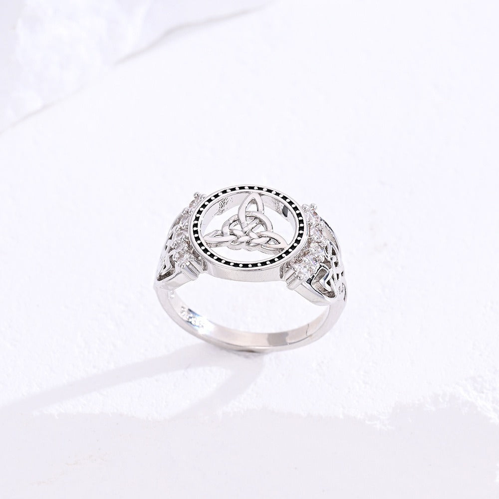 S925 Sterling Silver Witch's Knot Ring