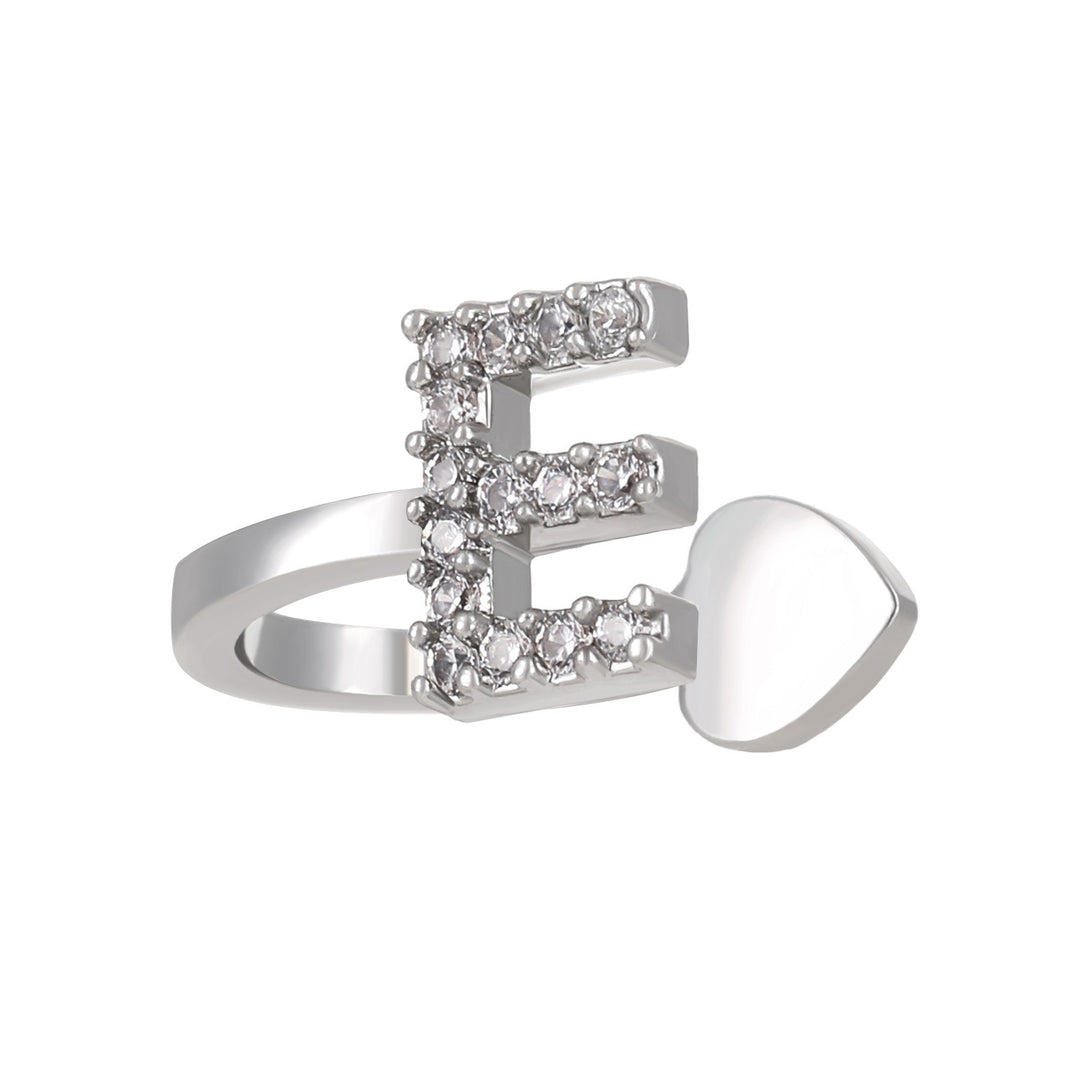 Trendy Minimalist CZ Initial Ear Cuffs / Studs