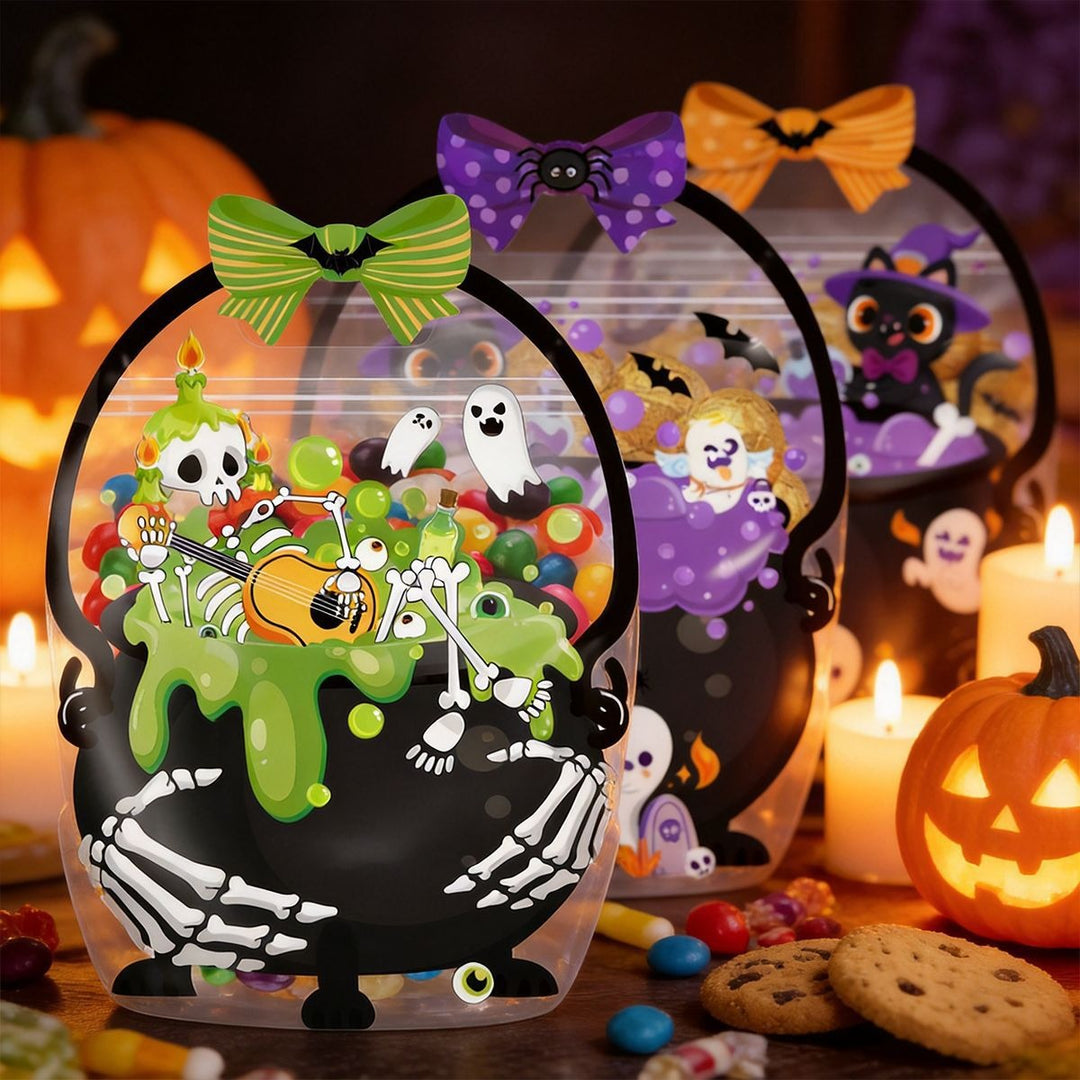 Halloween Party Fun Cute Transparent Candy Treat Bags