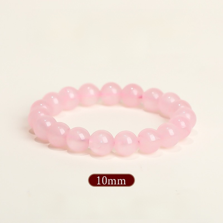 Natural Rose Quartz Beaded Bracelet