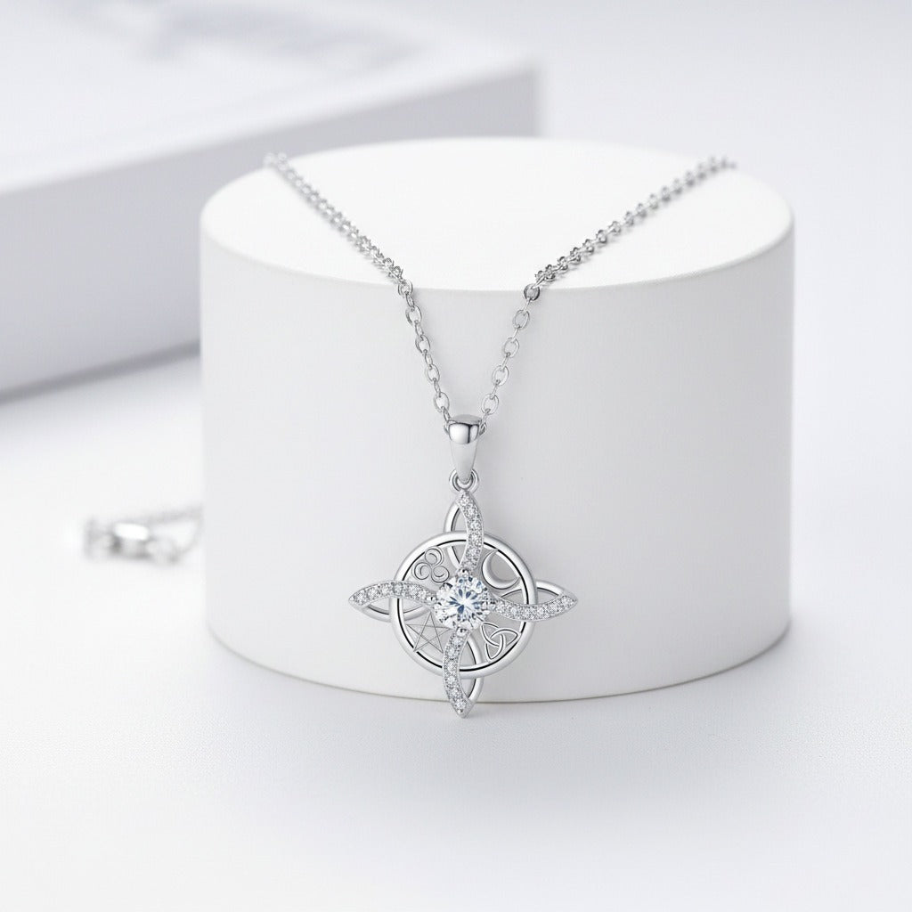 Vintage Celtic Knot Amulet Necklace